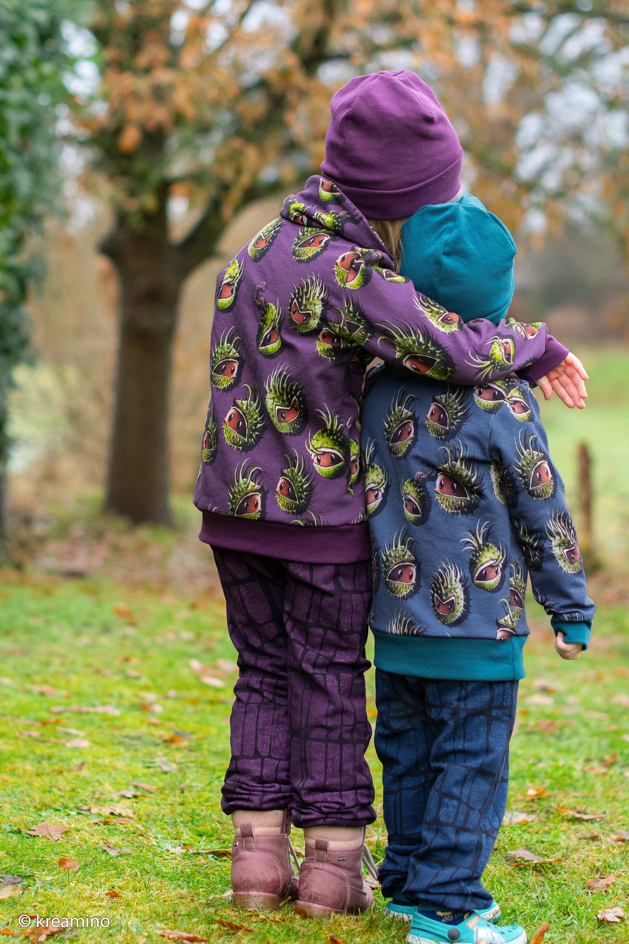 Sweat French Terry Swafing Chestnut Friends by Thorsten Berger - Kastanien - aubergine
