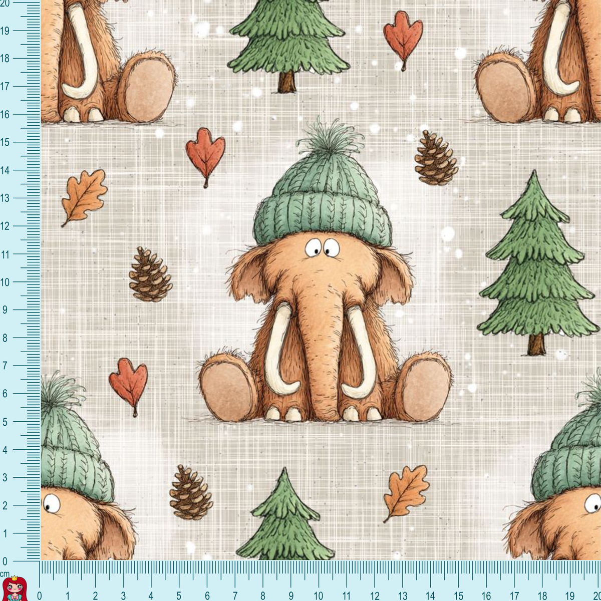 Eigenproduktion French Terry - Mammut - beige