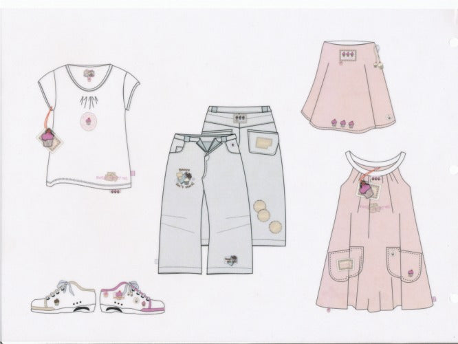 Cookies Applikation zum Aufnähen - beige