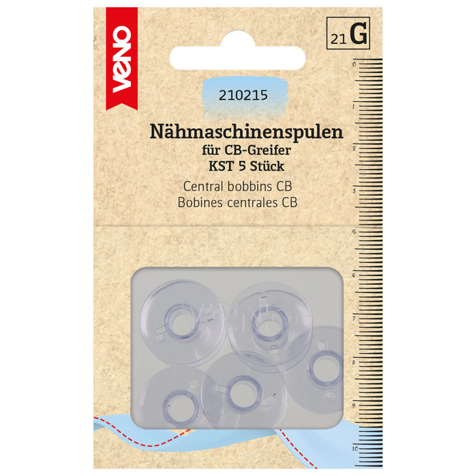 Nähmaschinenspulen für CB Greifer (5x)