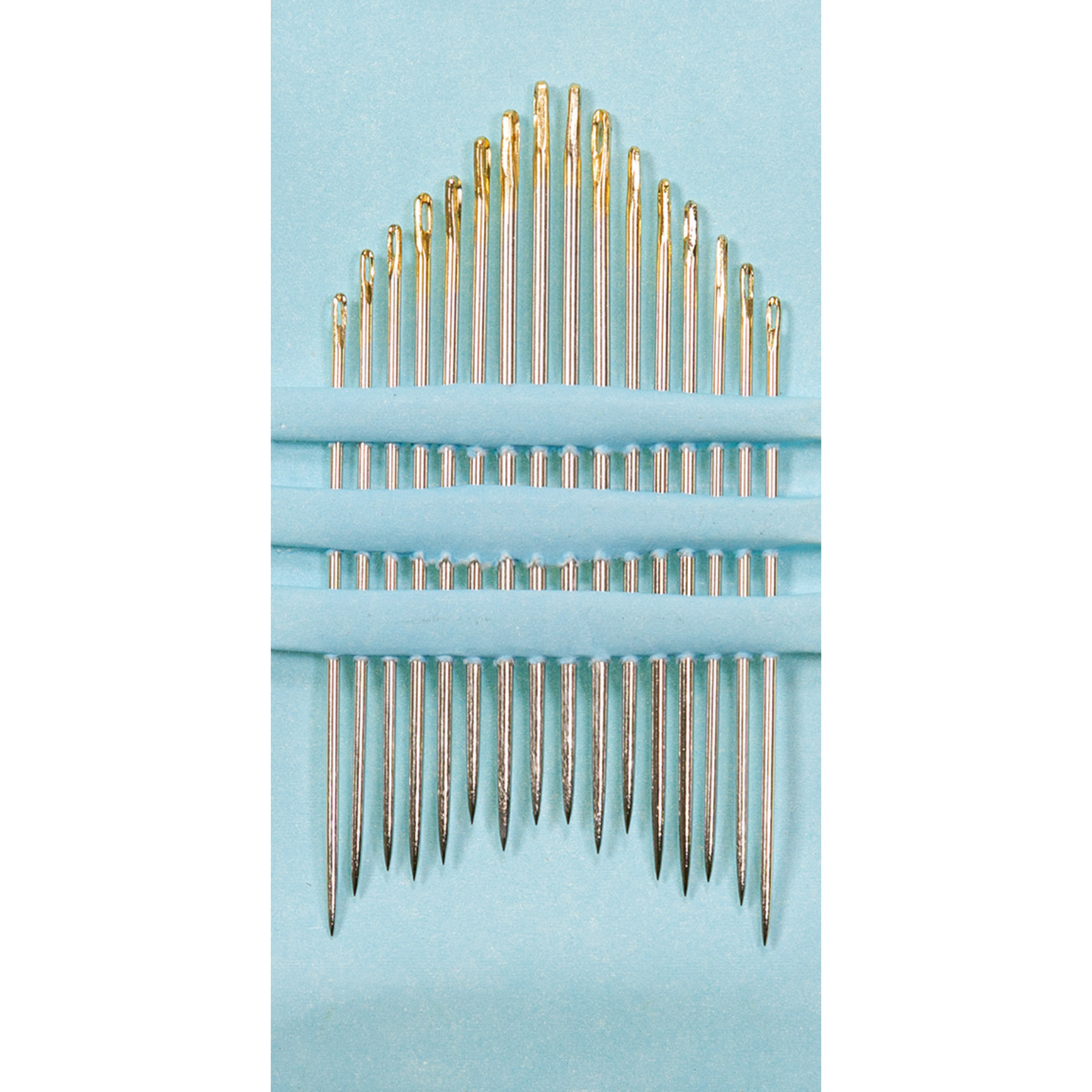 Nähnadel lang No. 1-5 - Goldöhr -16 Stück