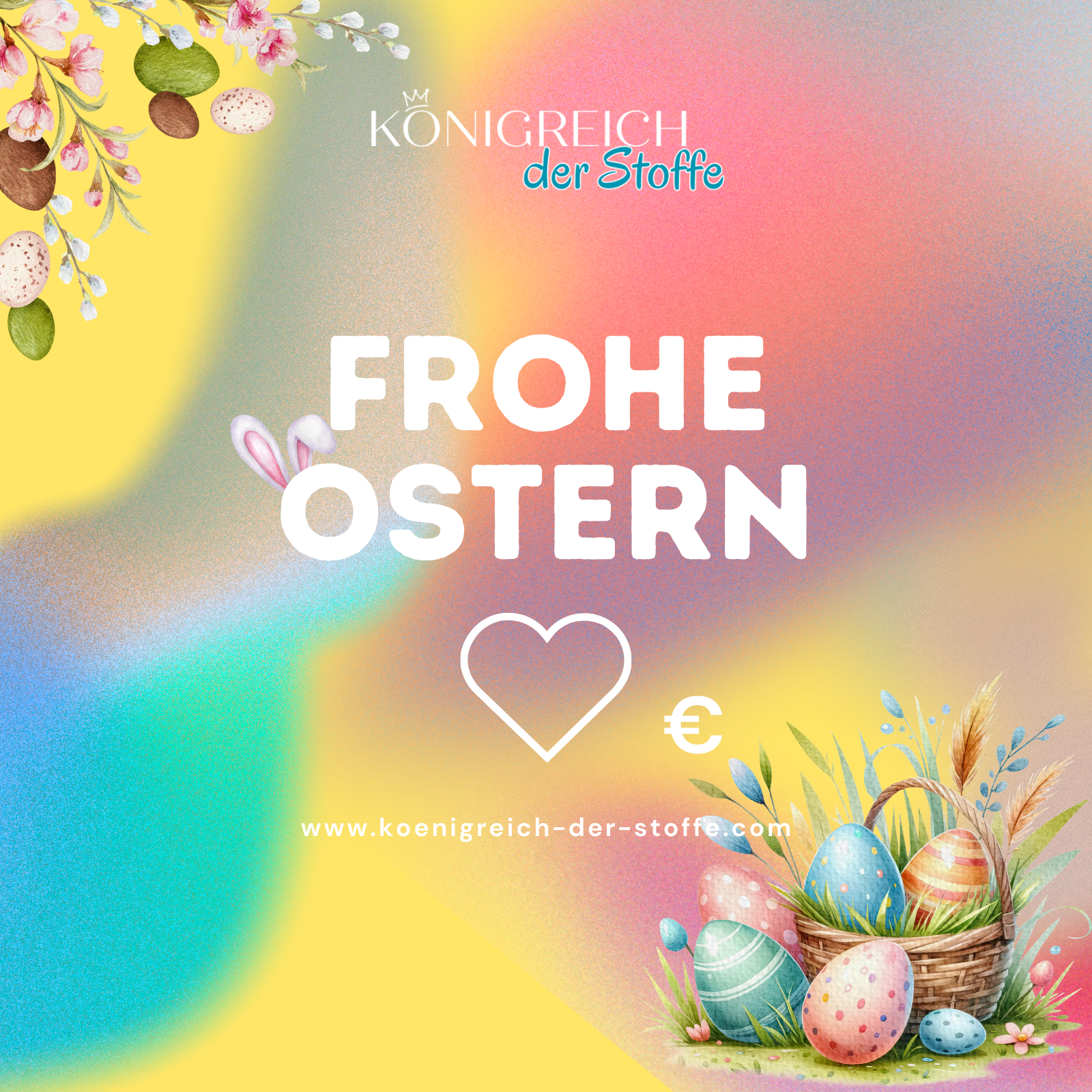 🐣 Ostern Gutschein- Königreich der Stoffe