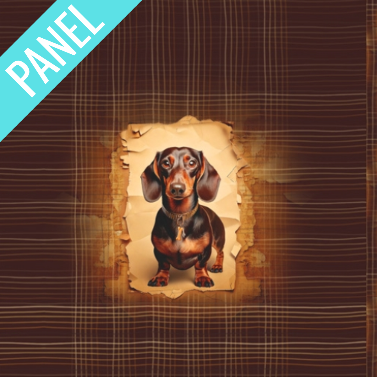 Panel "Little Dackel" French Terry Stoff