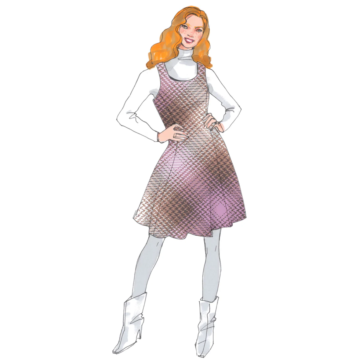 Papierschnittmuster Etuikleid Konstanze