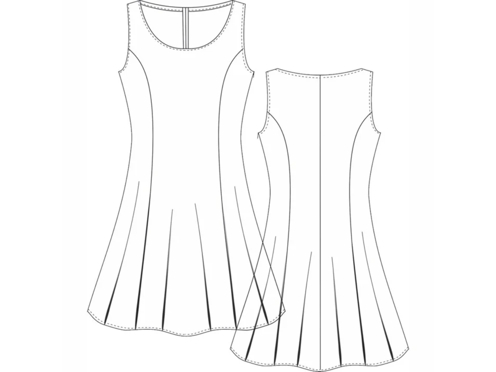 Papierschnittmuster Etuikleid Konstanze