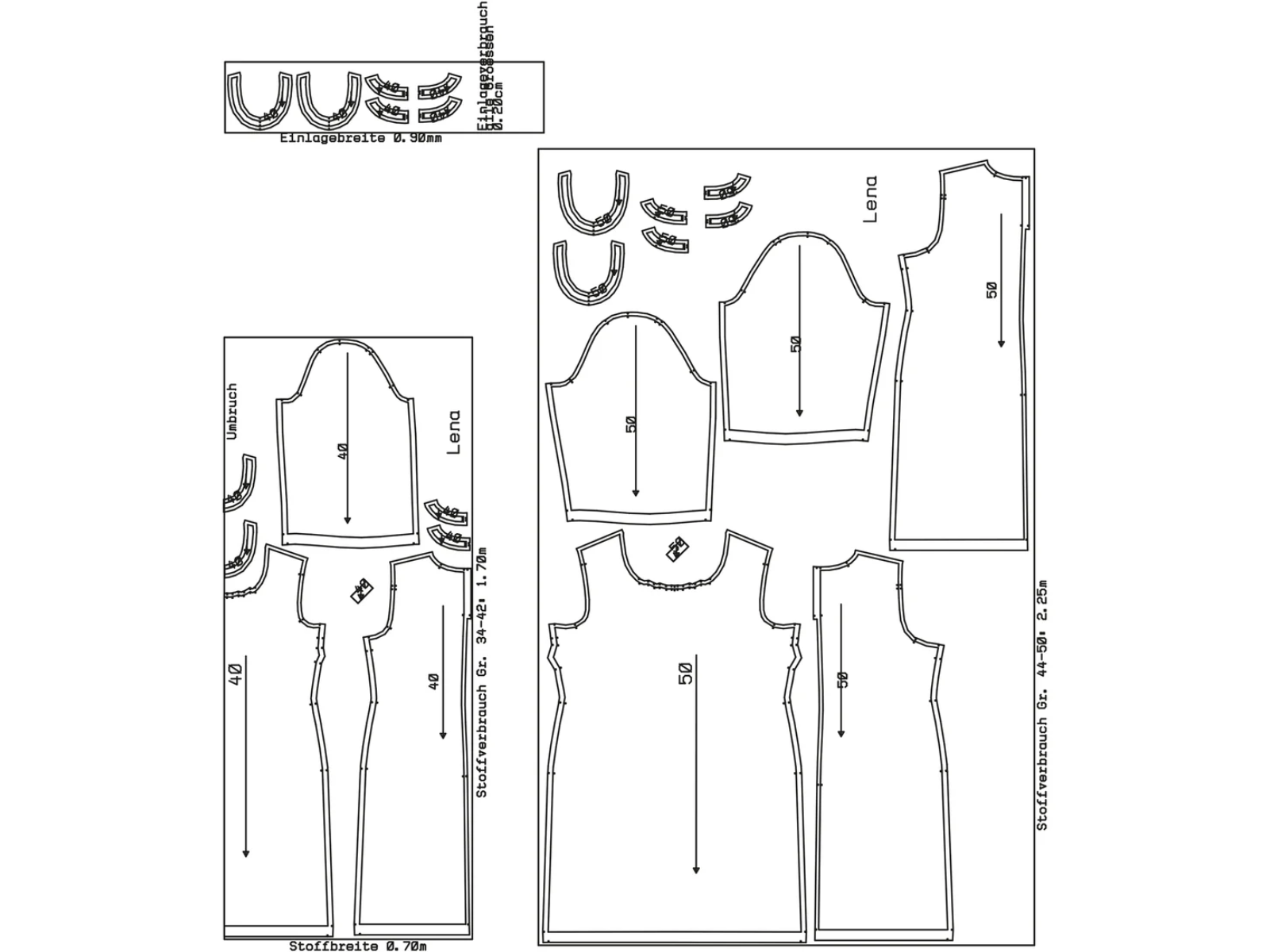 Papierschnittmuster Kleid Lena