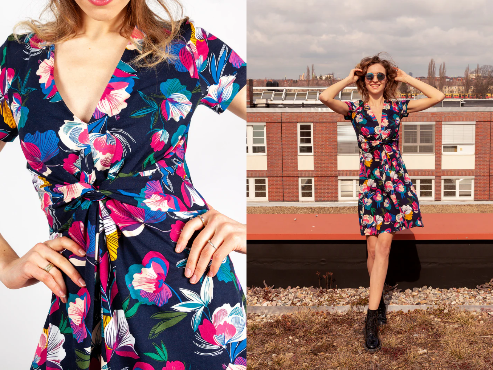 Papierschnittmuster Knotenkleid Keiki