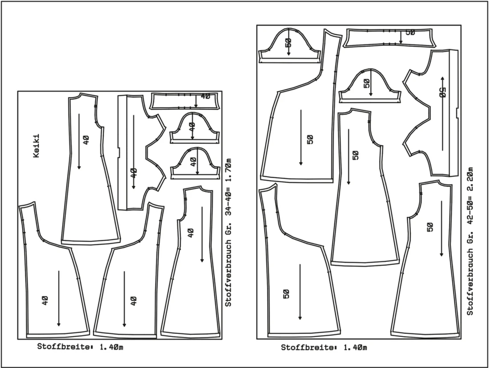 Papierschnittmuster Knotenkleid Keiki