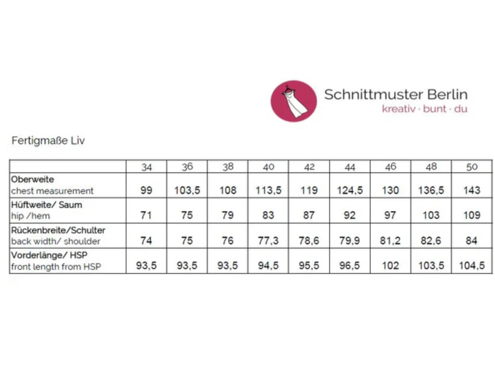 Papierschnittmuster Premium Jerseykleid Liv