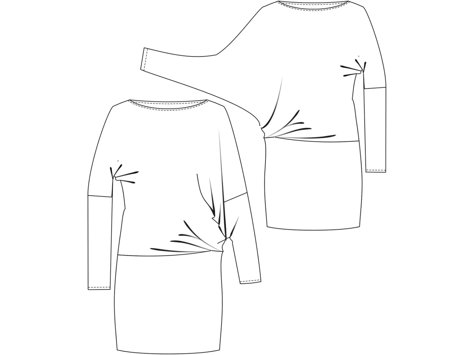 Papierschnittmuster Premium Jerseykleid Liv