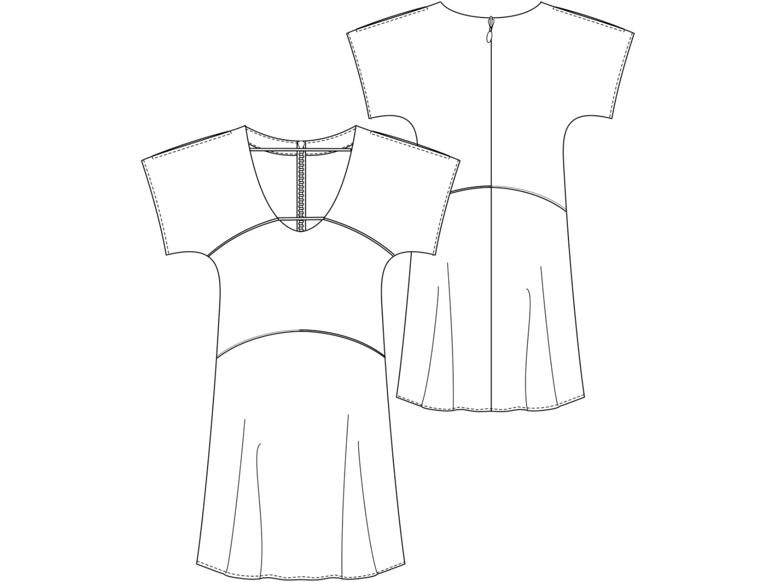 Papierschnittmuster Sommerkleid Finola