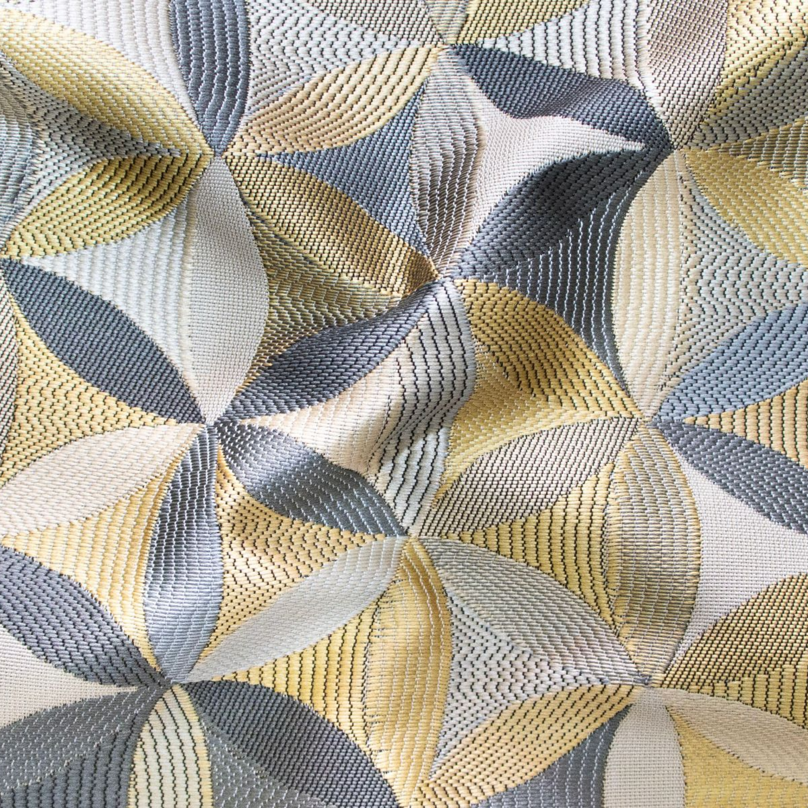 Premium Polster-, Deko- u. Taschenstoff - Geometrisches Muster - Jacquard