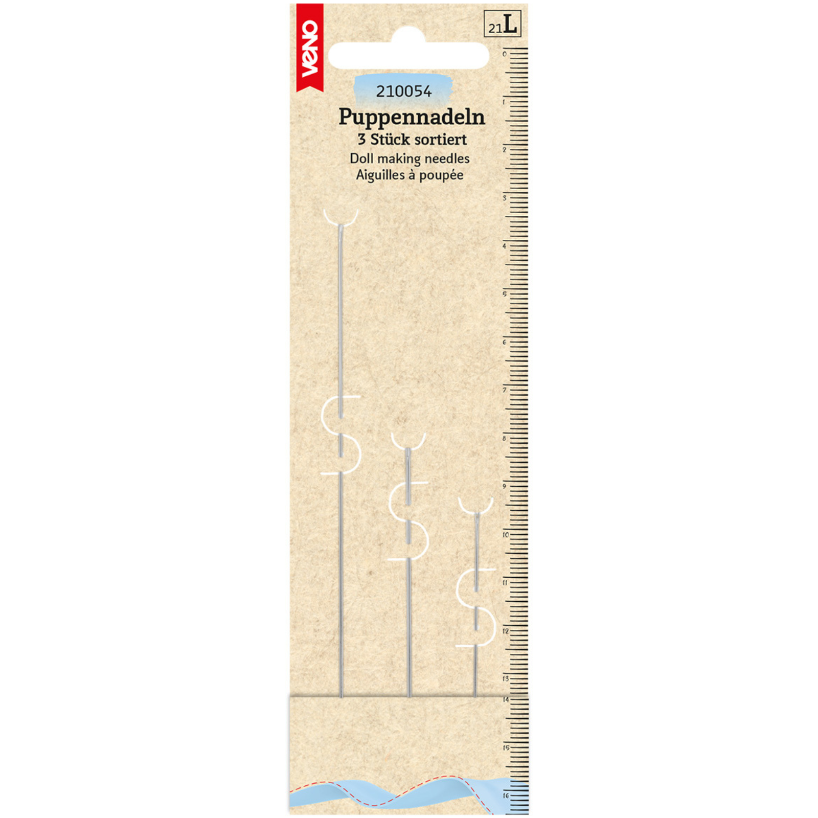 Puppennadeln sortiert 3 Stück
