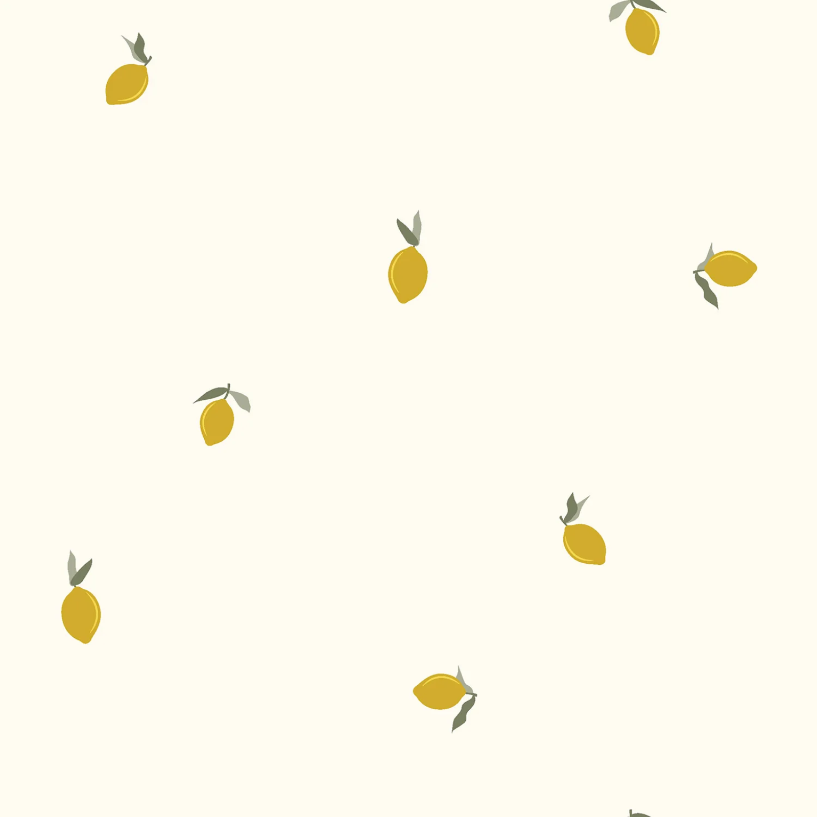 🍋Ripp-Jersey Stoff Digitaldruck - kleine Zitrone - wollweiß