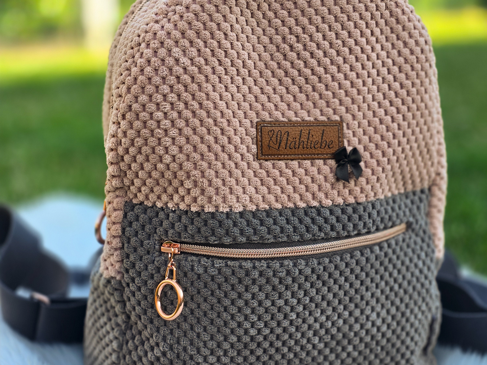 Dekosamt Parma Stoff - Wabenstruktur