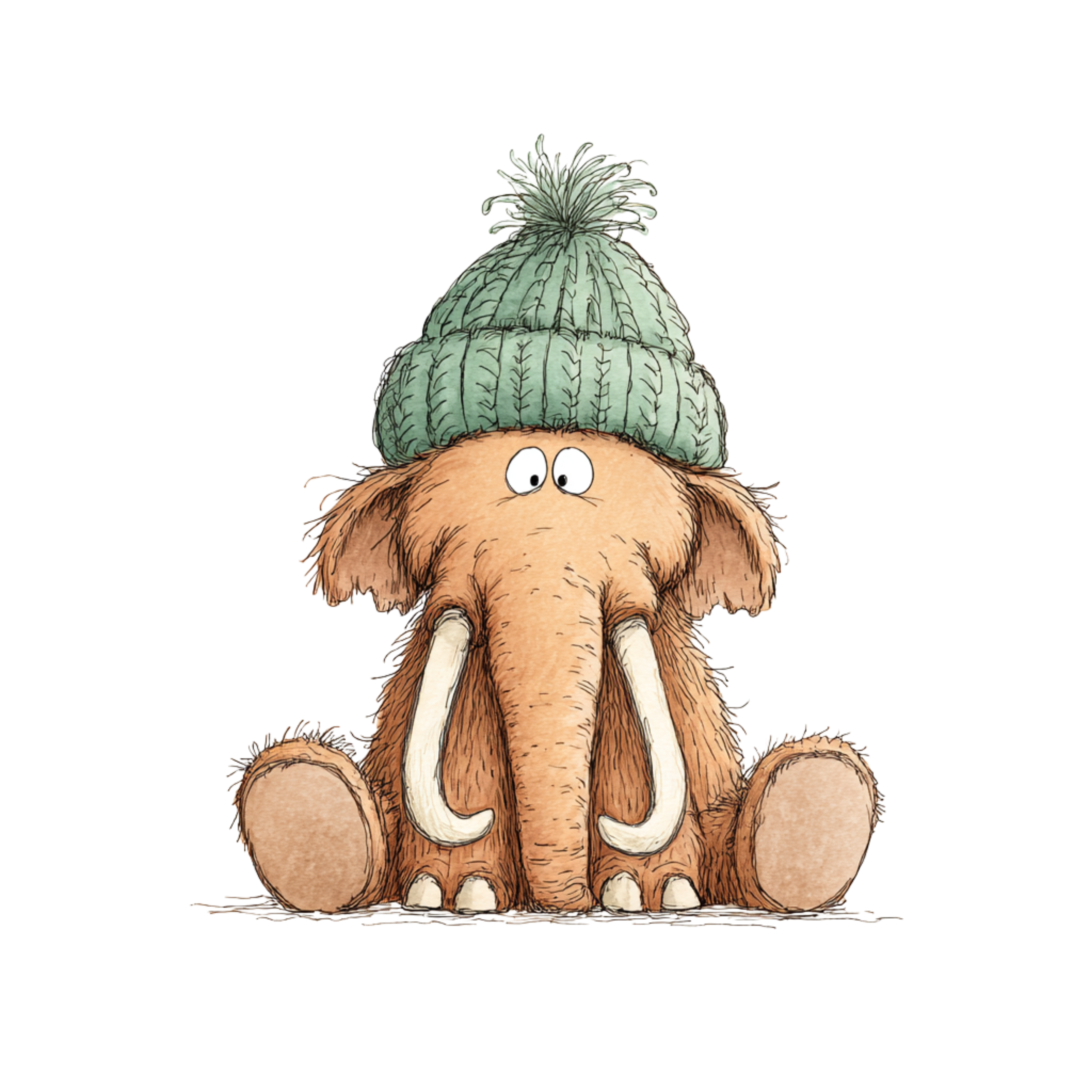 Bügelbild Applikation - Mammut
