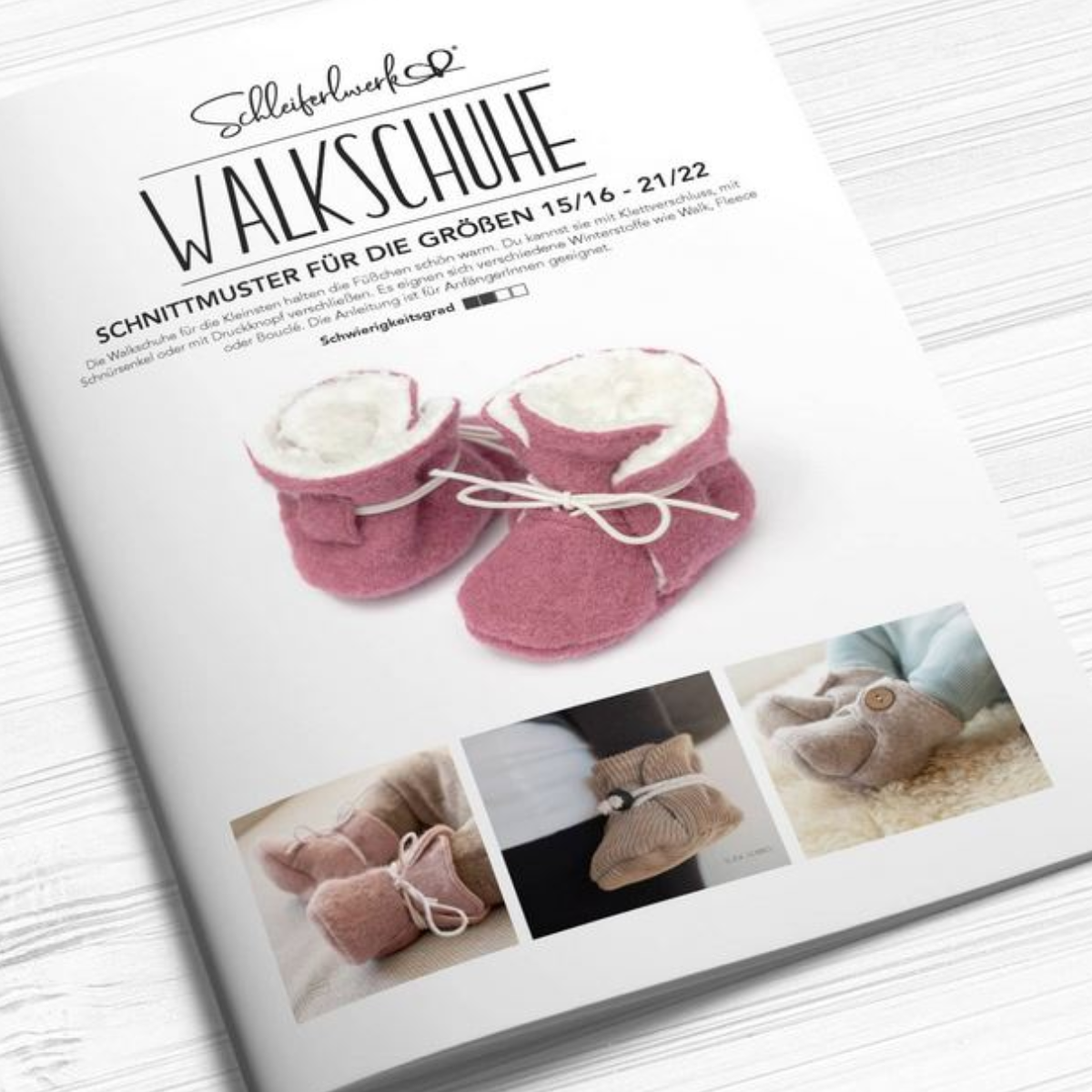 Papierschnittmuster - Walkschuhe