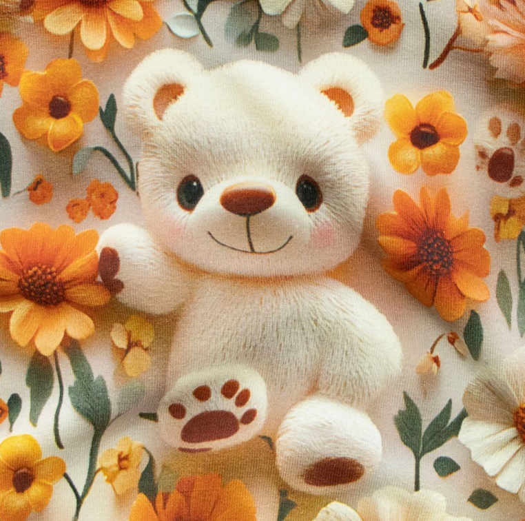 Jersey Stoffpaket + Label- süße Bären