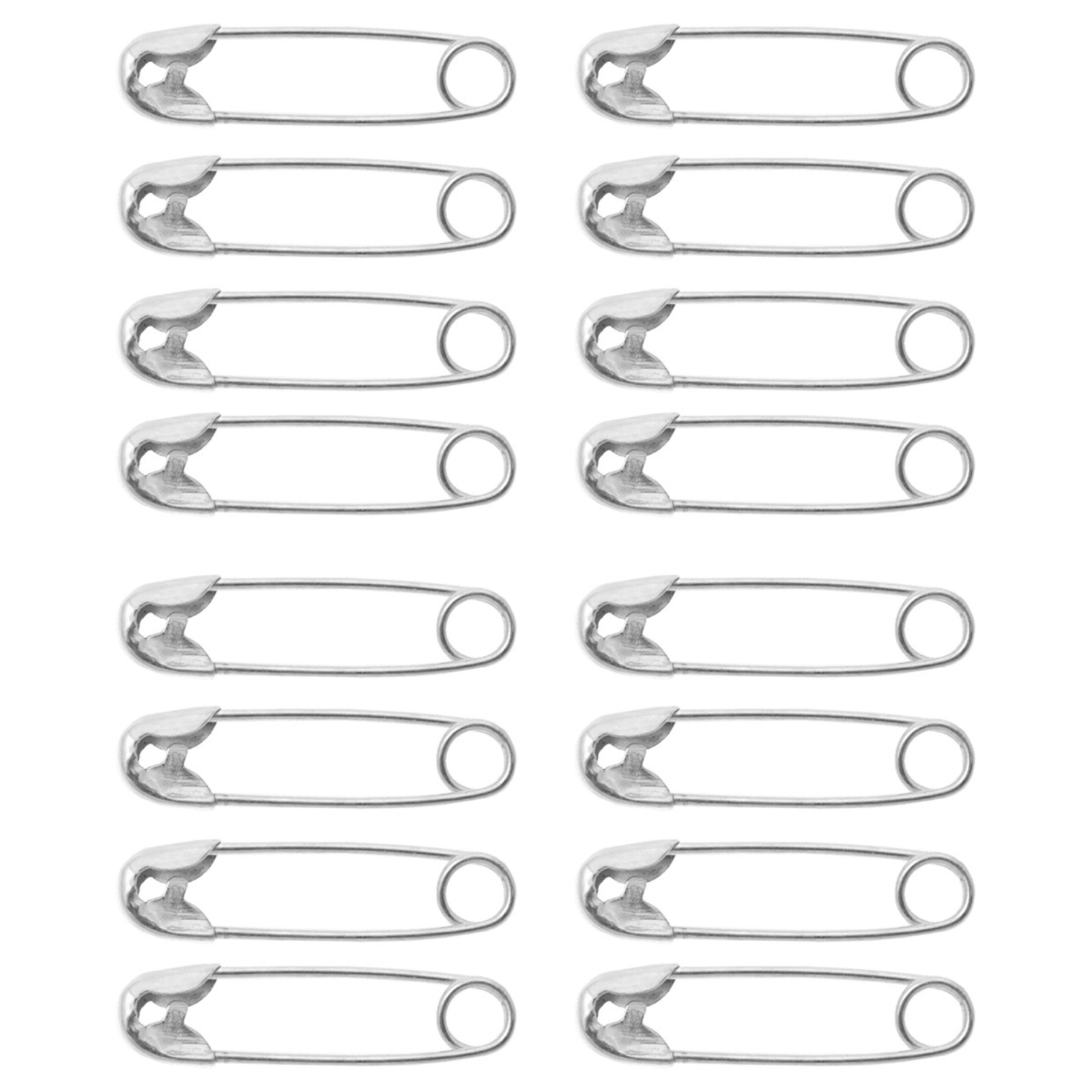 Sicherheitsnadeln 22mm silberfarbig 16 Stück