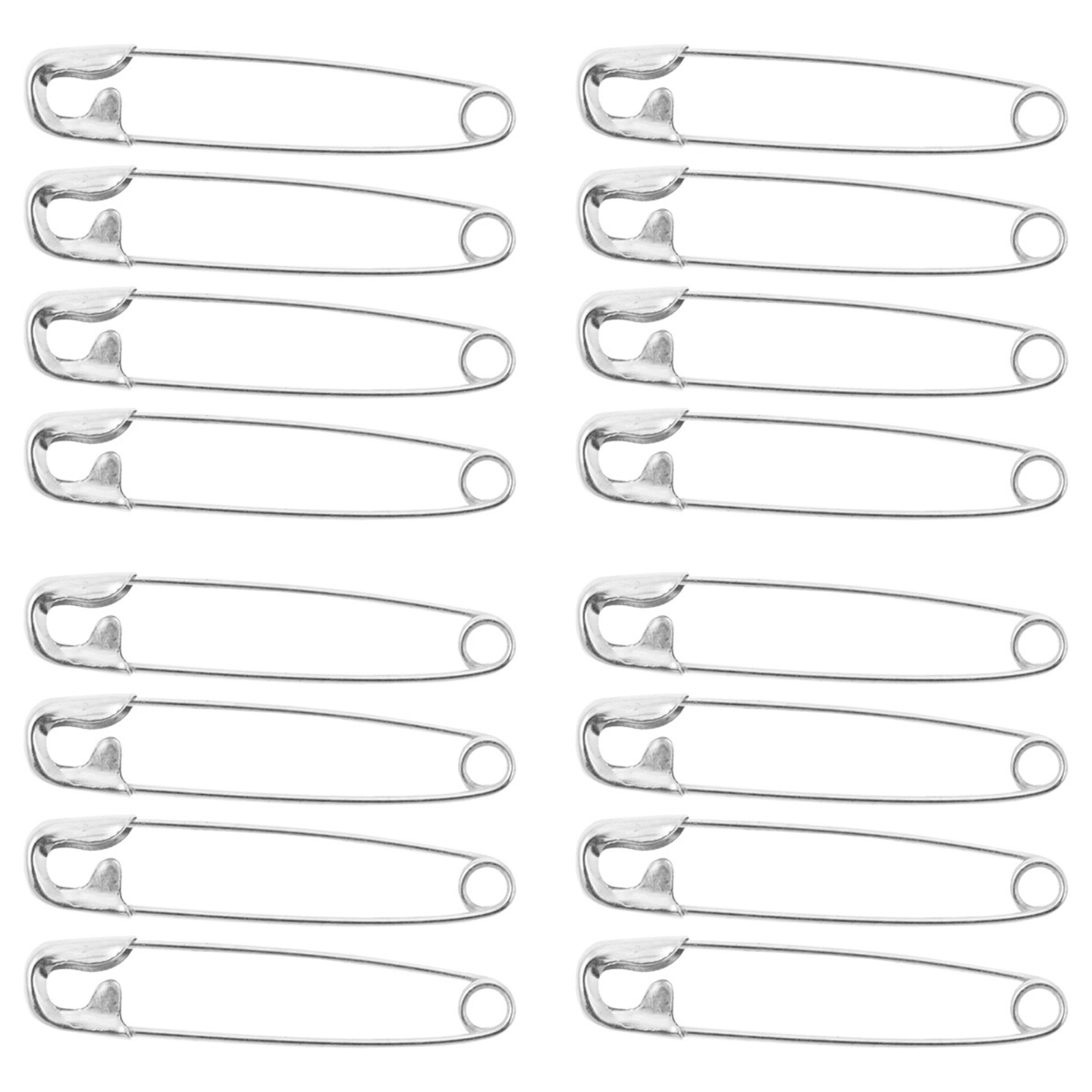 Sicherheitsnadeln 32mm silberfarbig 16 Stück