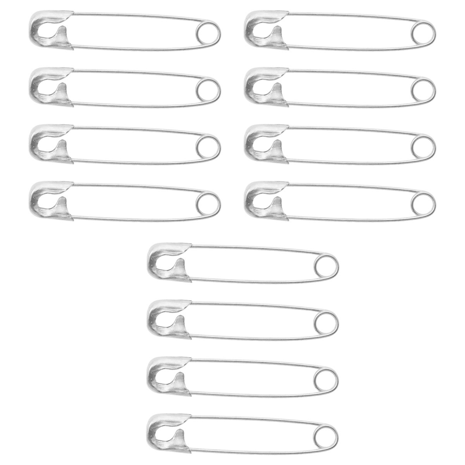 Sicherheitsnadeln 38mm silberfarbig 12 Stück