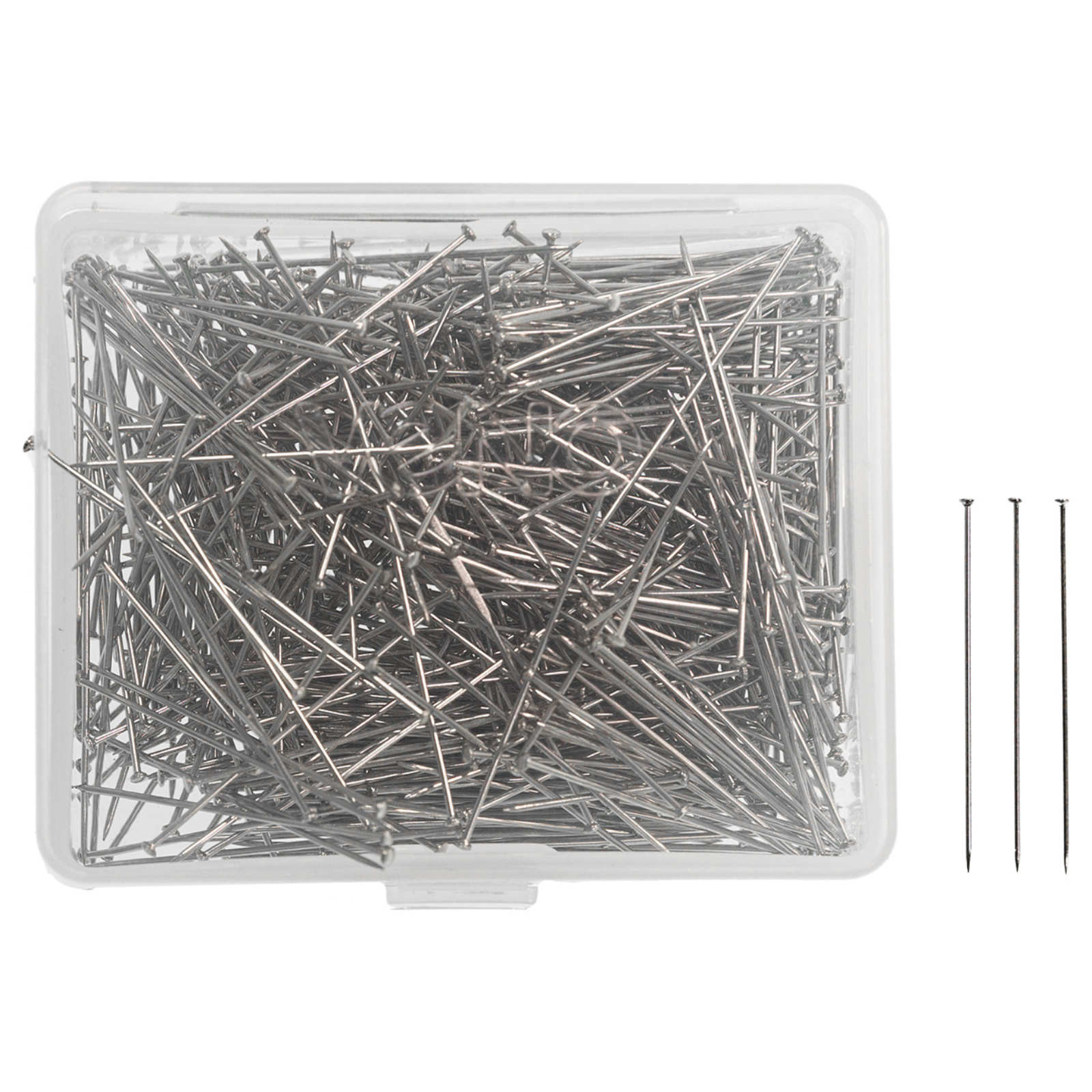 Stahlstecknadeln 0,60 x 30 mm silberfarbig 50 g