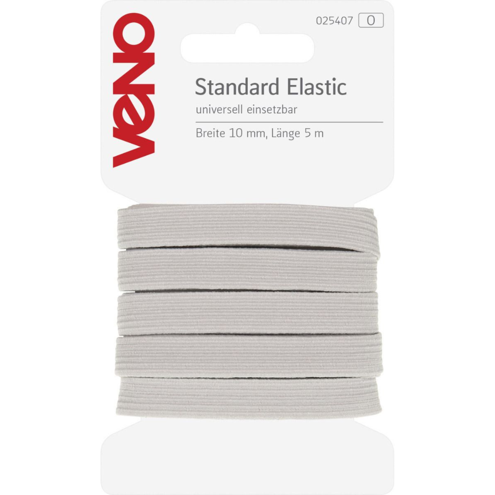 Standard Elastic SB 10mm x 5m Coupon - weiß