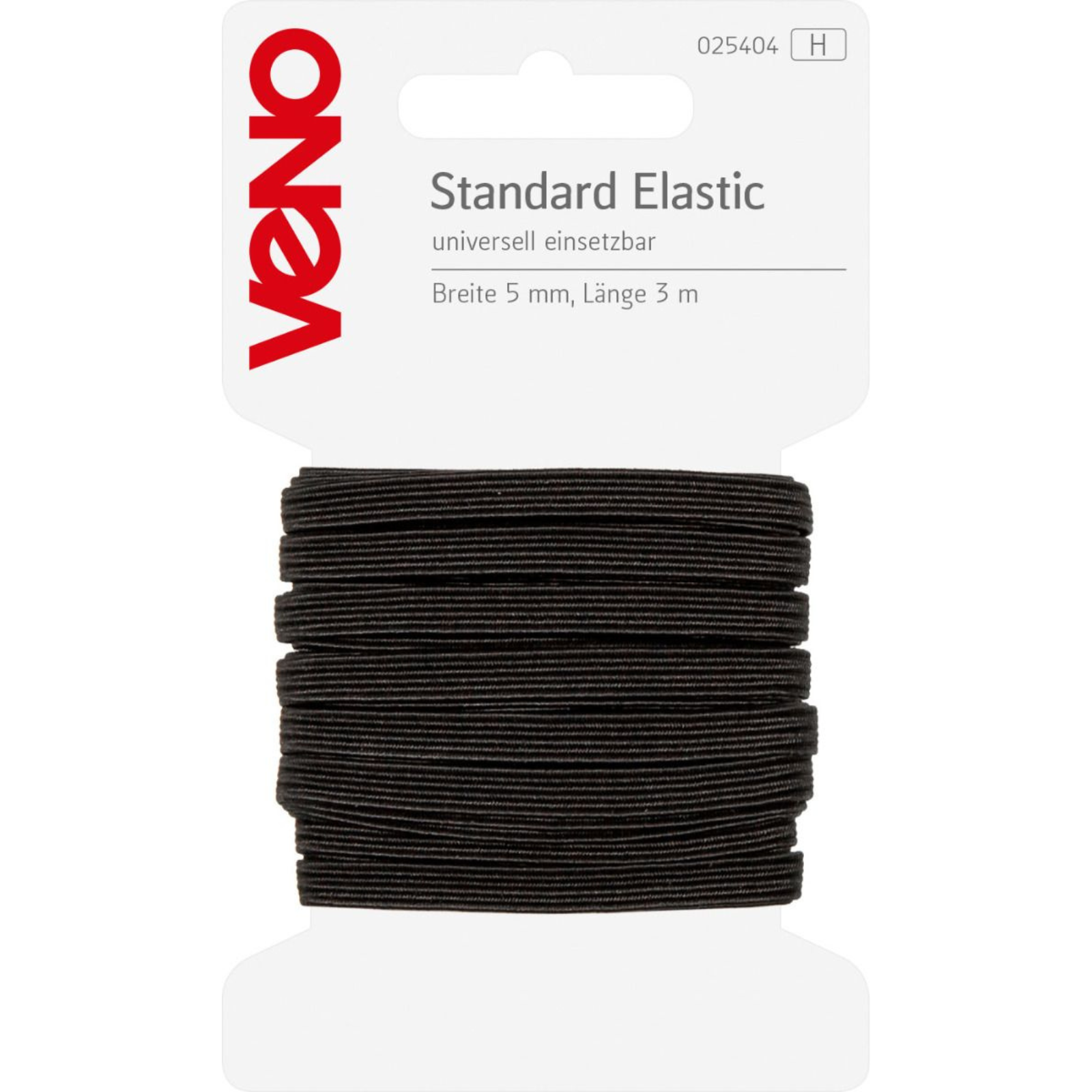 Standard Elastic SB 5mm x 3m - schwarz