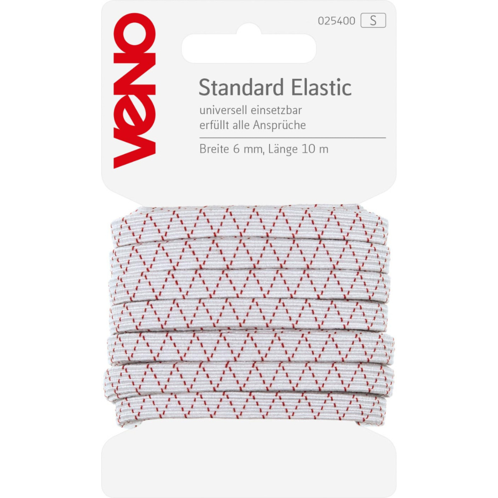 Standard Elastic SB 6mm x 10m - weiß