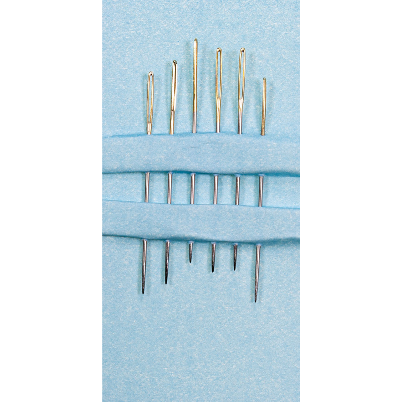 Sticknadeln ohne Spitze No. 24 - Goldöhr - 6 Stück