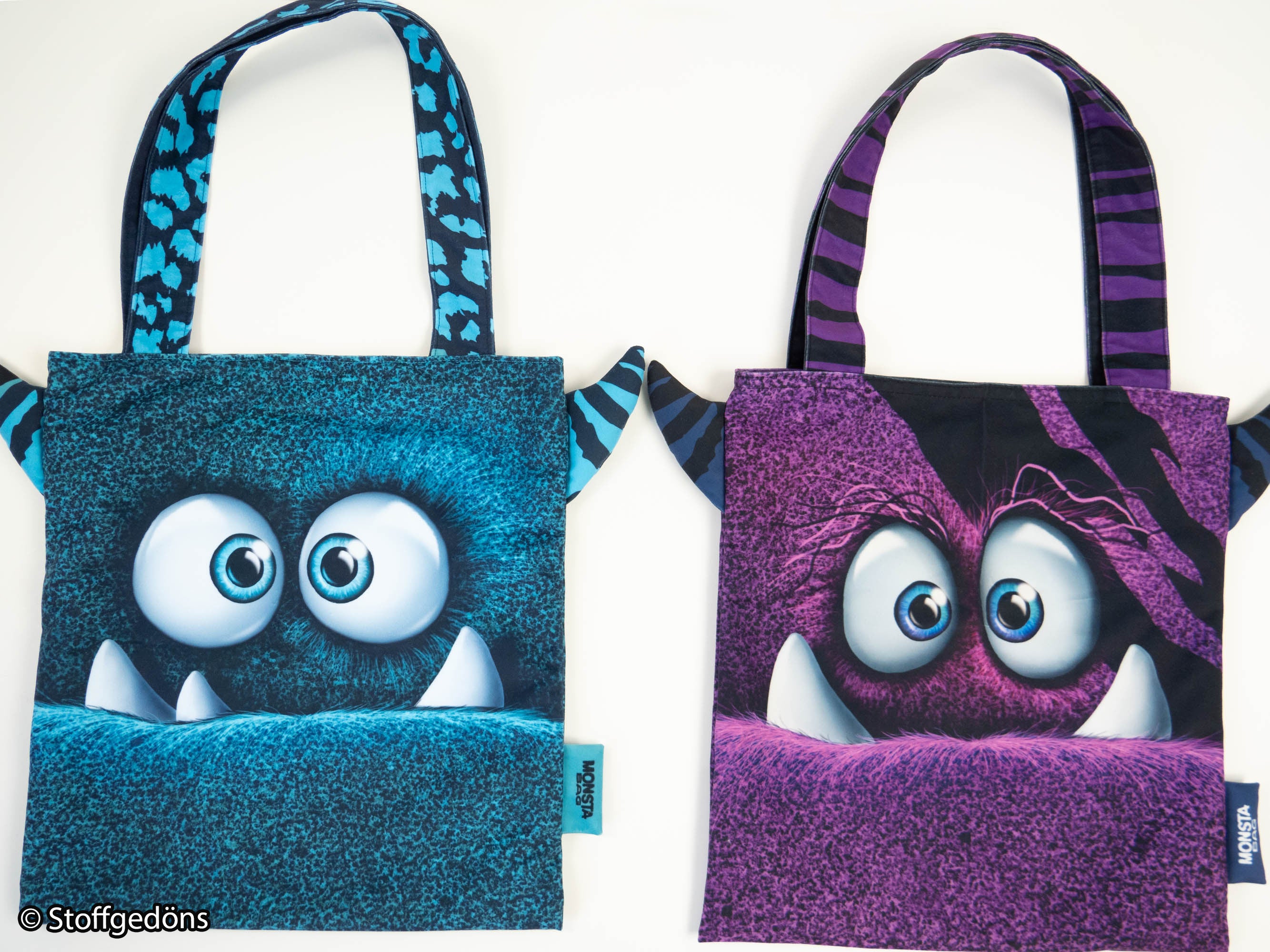 Samt Swafing Taschen PANEL ca. 100 cm x 140 cm MONSTA BAGS by Thorsten Berger