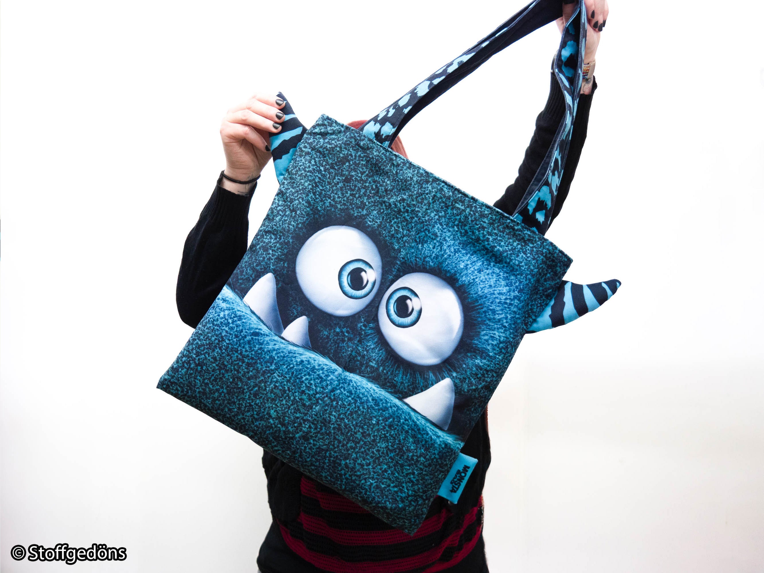 Samt Swafing Taschen PANEL ca. 100 cm x 140 cm MONSTA BAGS by Thorsten Berger