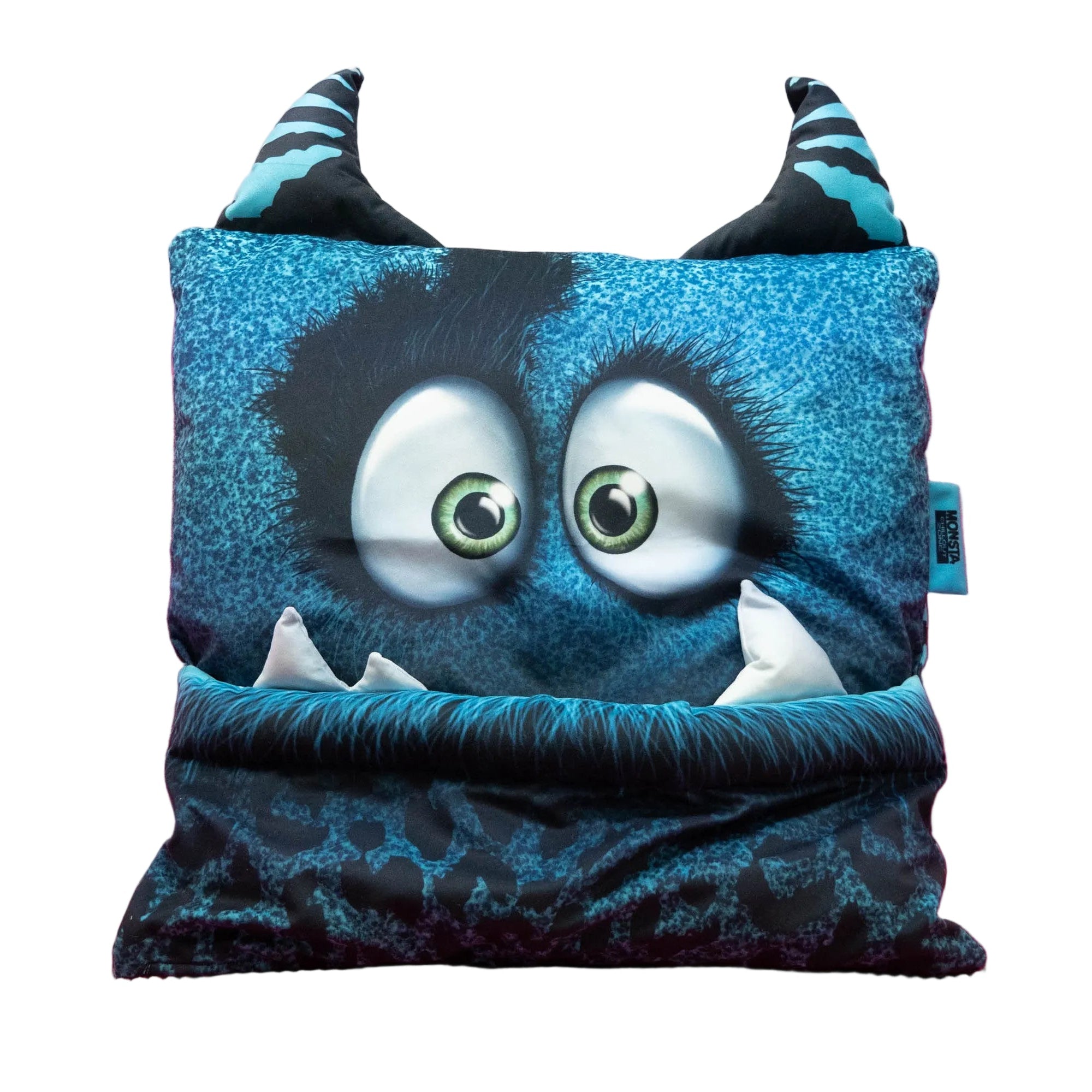 Samt Swafing Kissen PANEL ca. 120 cm x 140 cm MONSTA BAGS by Thorsten Berger - Petrol