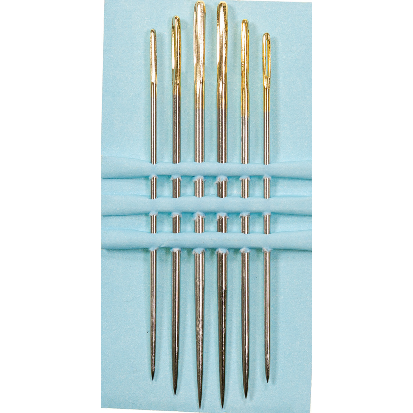 Stopfnadeln kurz No. 14-18 - Goldöhr - 6 Stück