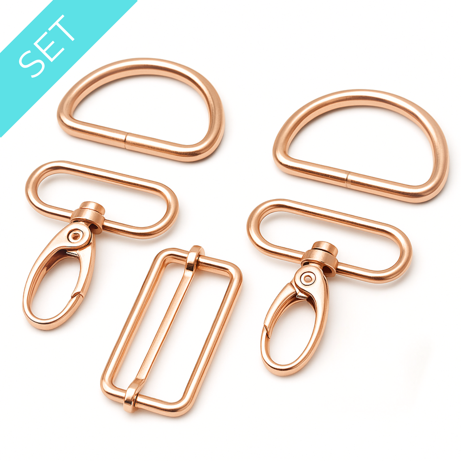 Taschenzubehör-Set - roségold