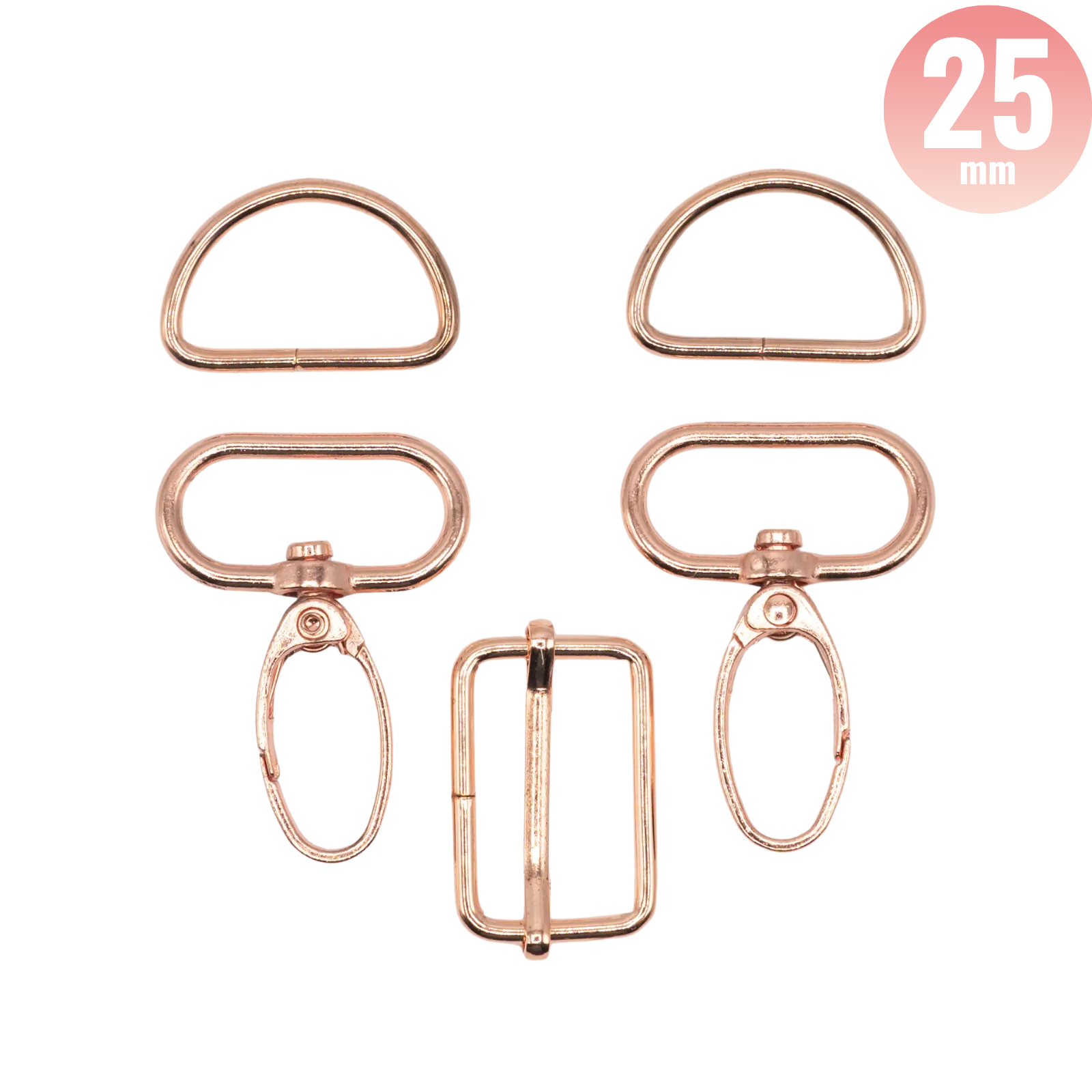 Taschenzubehör-Set - roségold