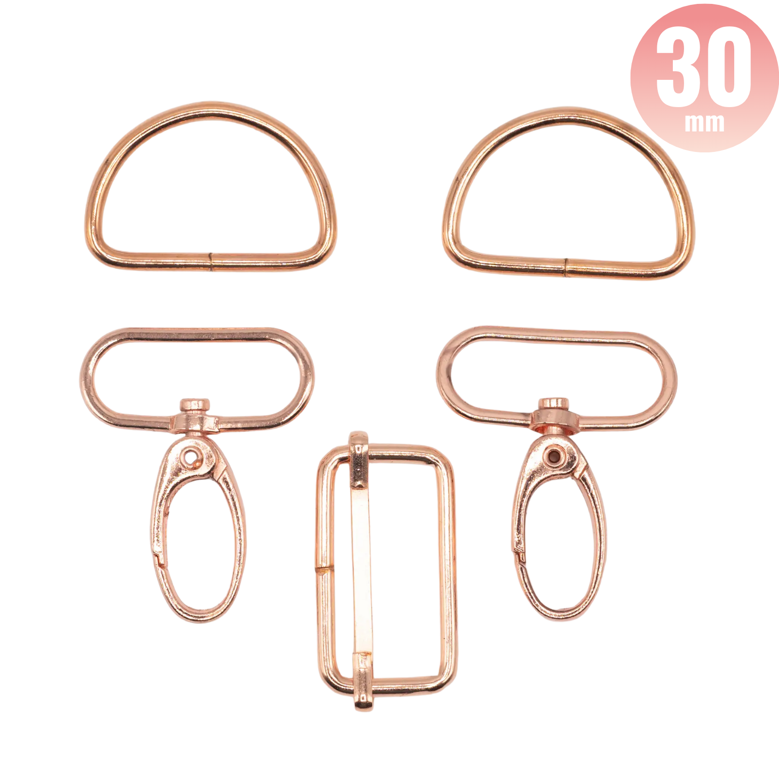 Taschenzubehör-Set - roségold