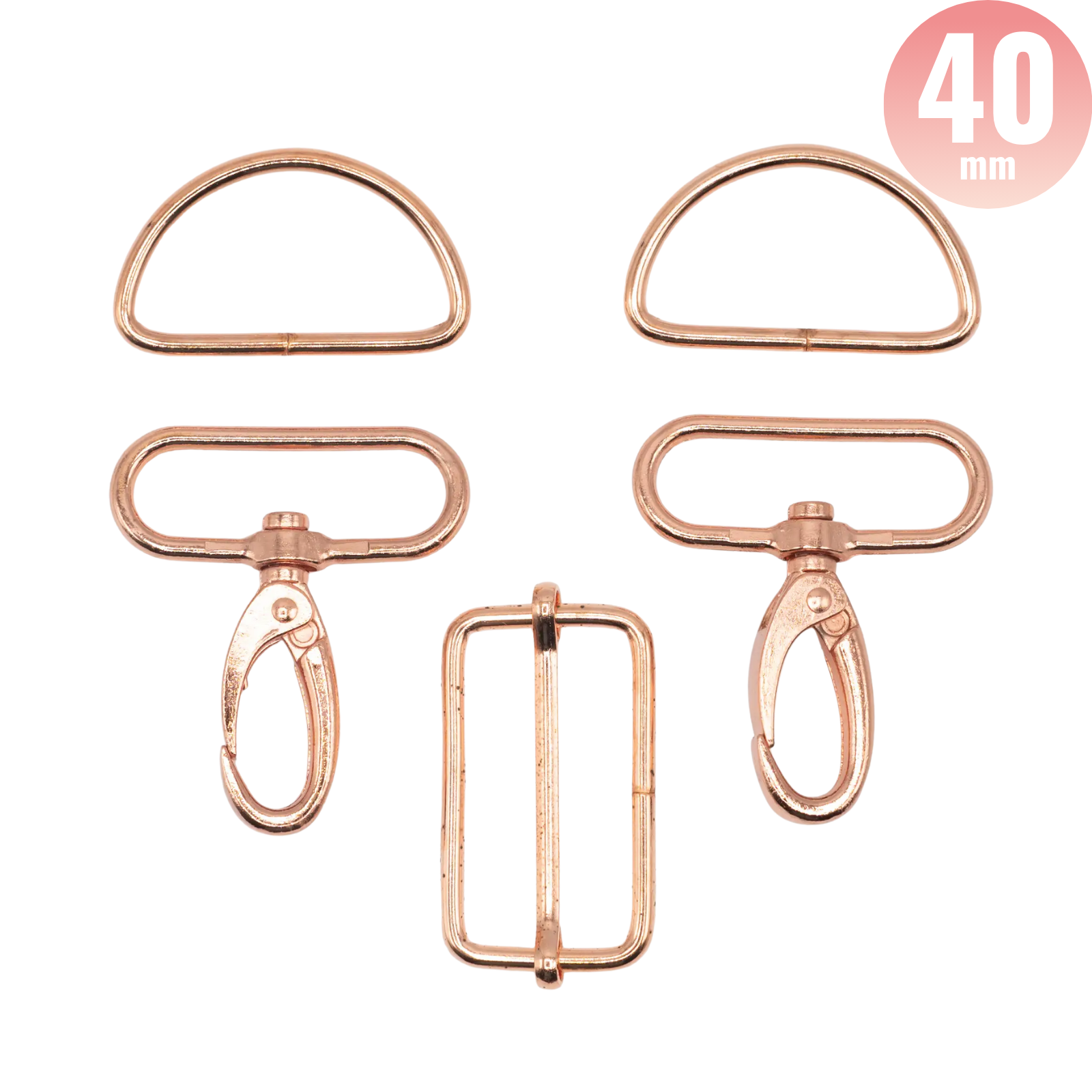 Taschenzubehör-Set - roségold