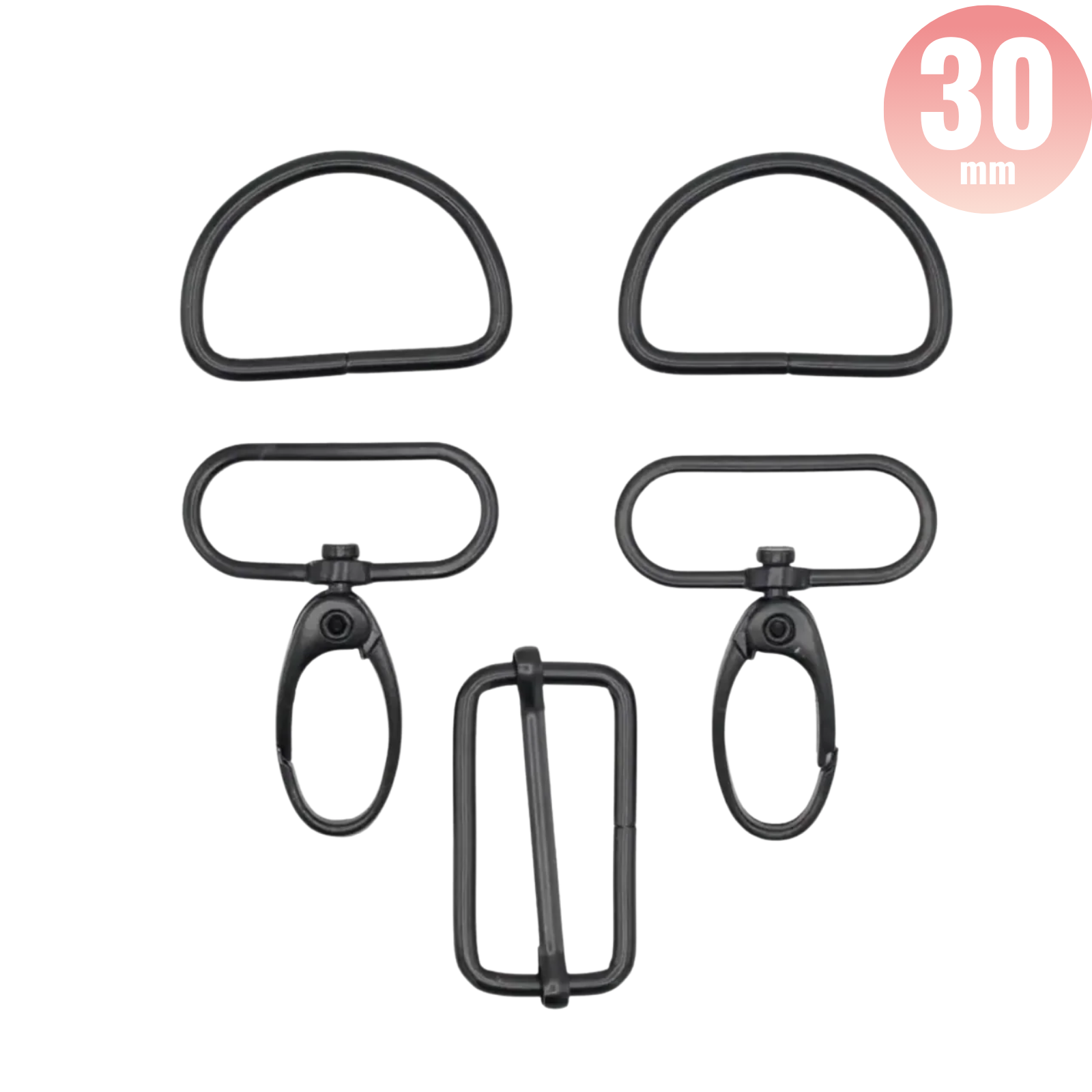 Taschenzubehör-Set - schwarz