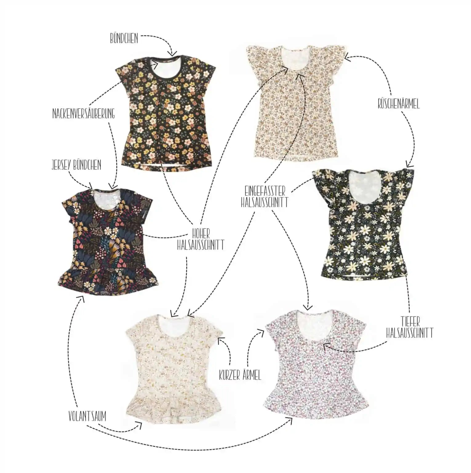 Papierschnittmuster - Cutie Shirt für Damen