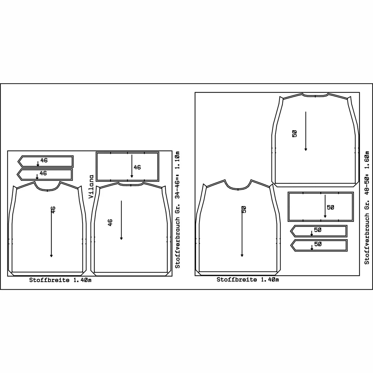 Papierschnittmuster Pullunder Vilana
