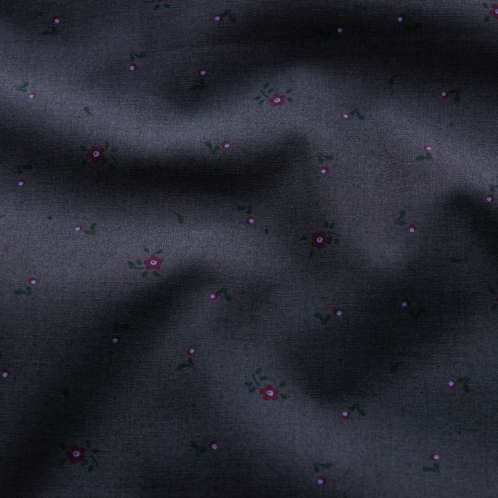 Webware Baumwolle Renforcé mercerisiert für Trachten - Blumenstempel