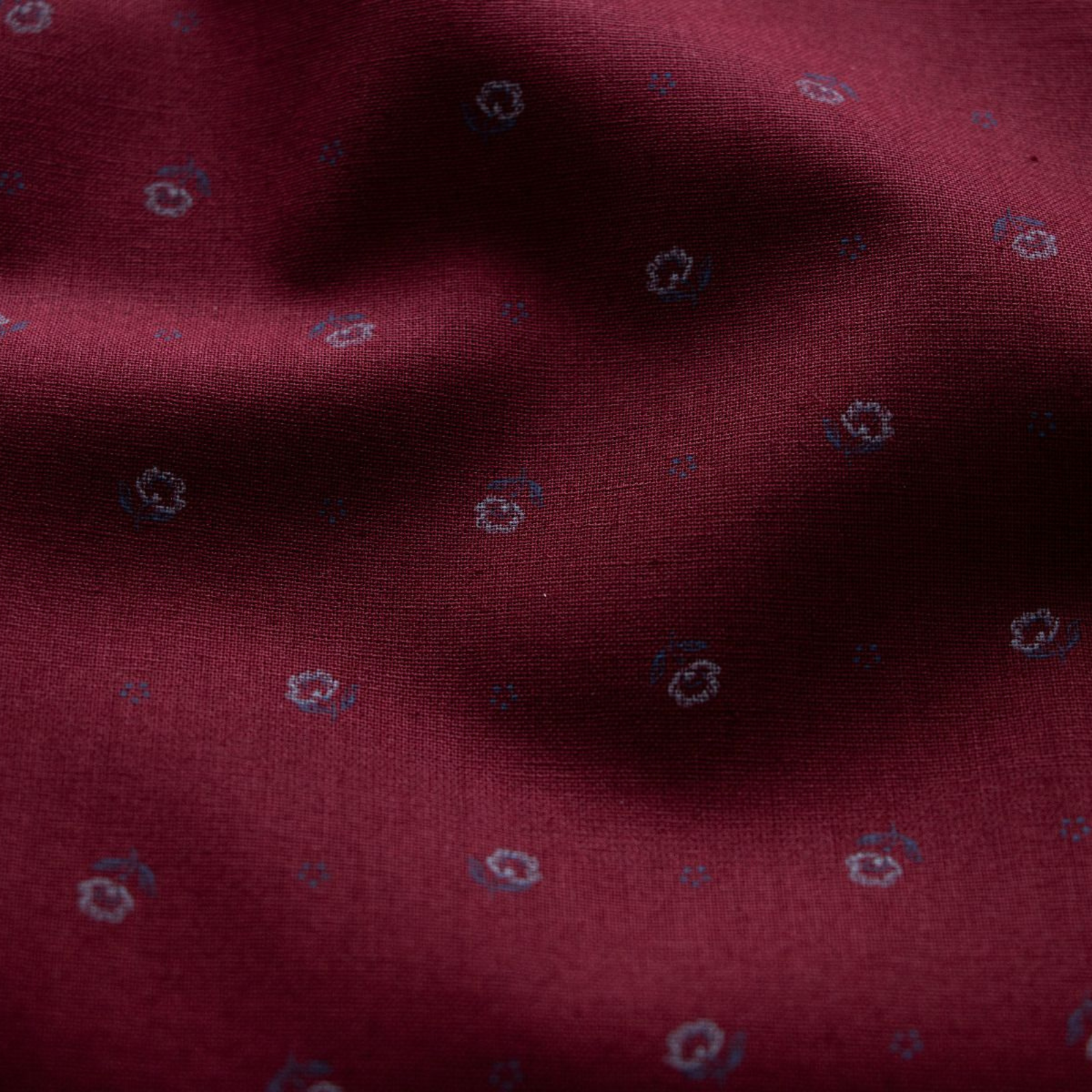 Webware Baumwolle Renforcé mercerisiert für Trachten - Blumenstempel