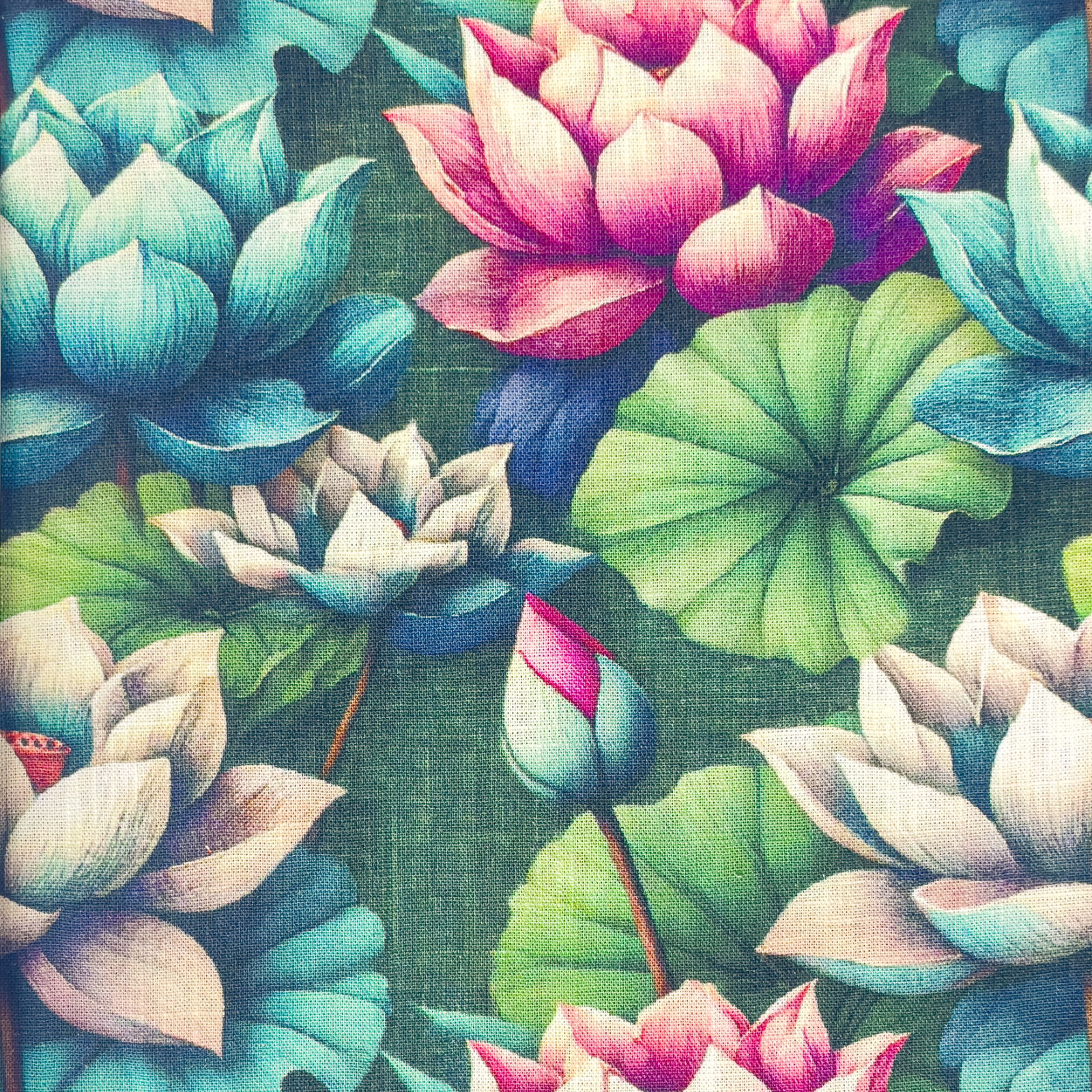 Webware Viskose-Leinen Stoff - Marigold Blumenmuste