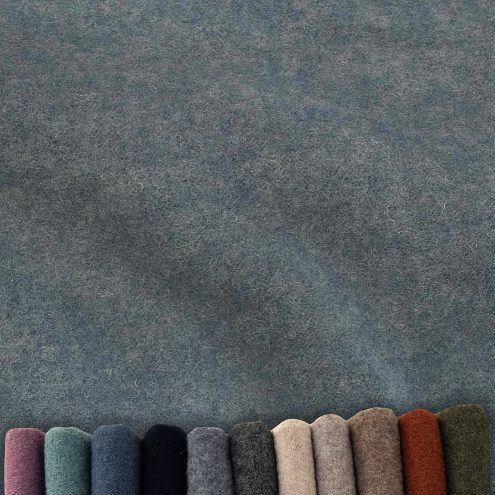 Wollfleece Stoff Nena - uni