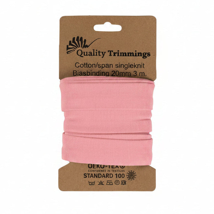 Jersey Schrägband gefalzt 20 mm - 3m Coupon