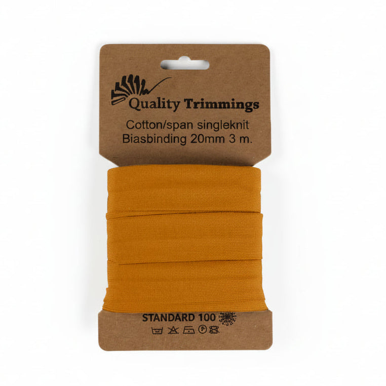 Jersey Schrägband gefalzt 20 mm - 3m Coupon