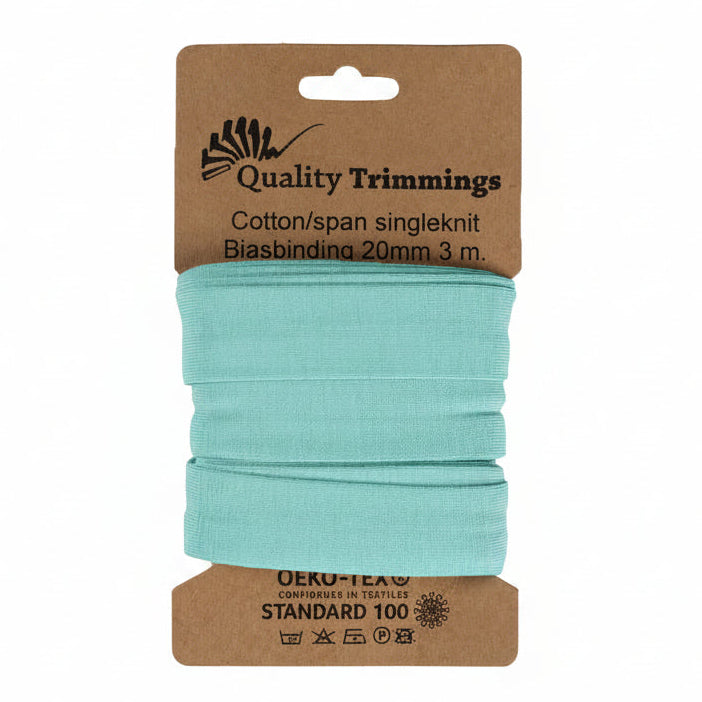 Jersey Schrägband gefalzt 20 mm - 3m Coupon