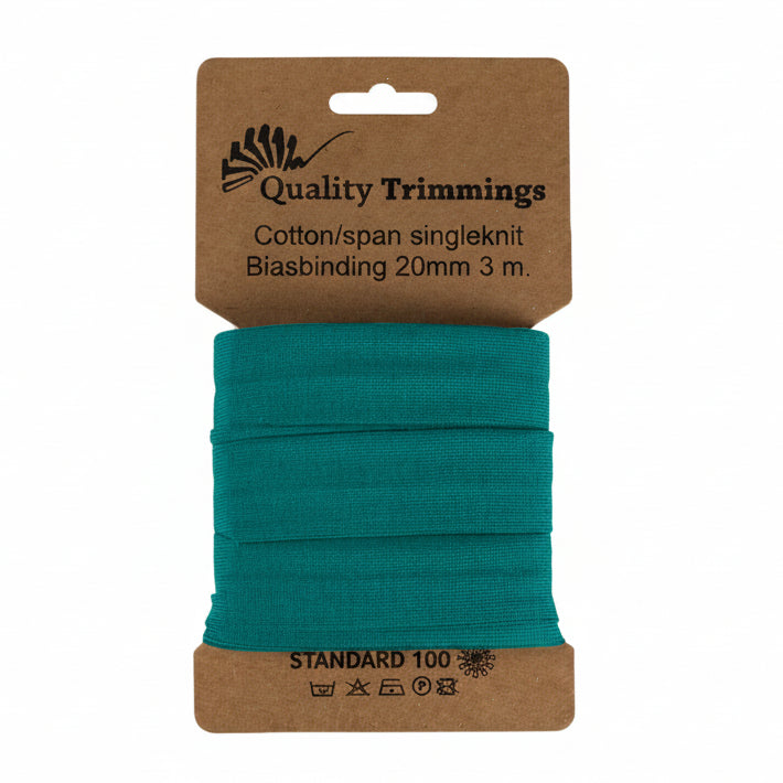 Jersey Schrägband gefalzt 20 mm - 3m Coupon