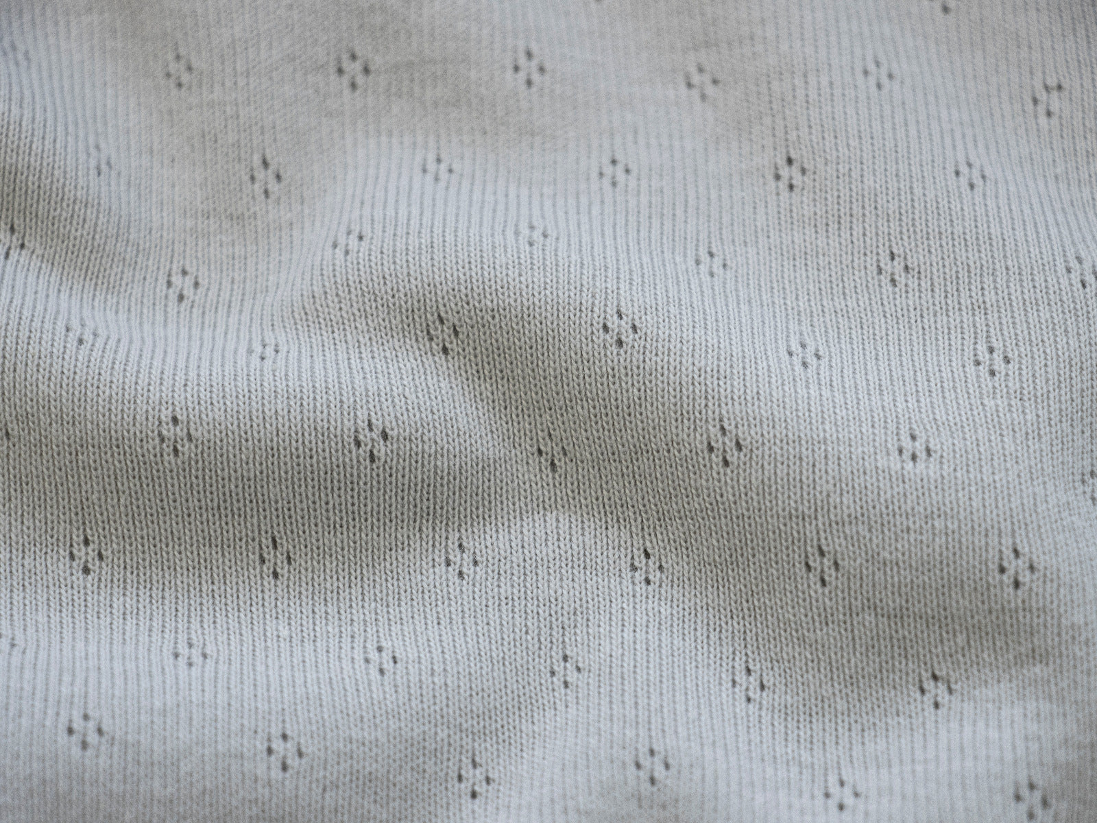 Jersey Feinstrick Stoff Ajoure Pointoille